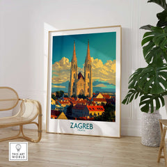Zagreb Croatia Travel Print-This Art World