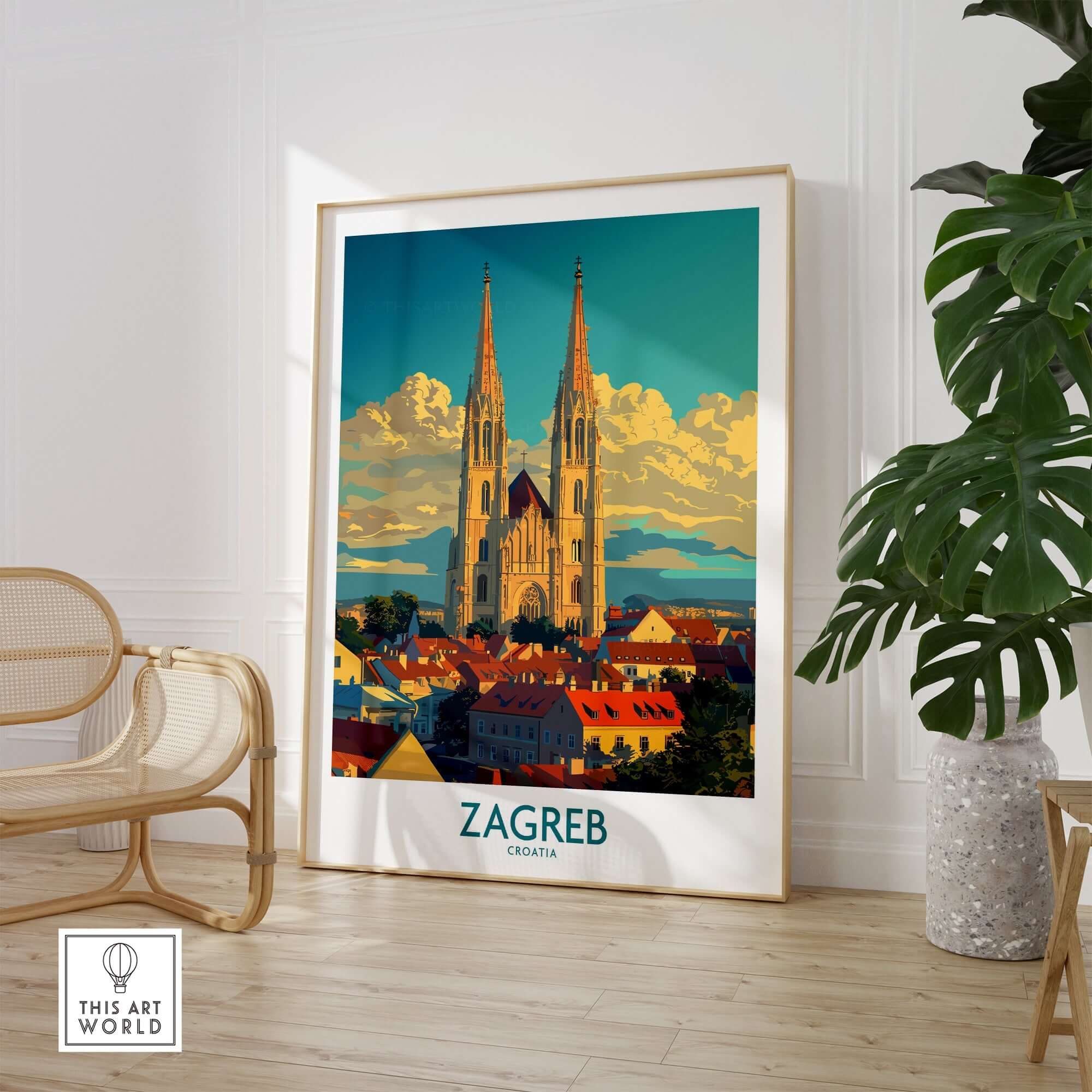 Zagreb Croatia Travel Print-This Art World