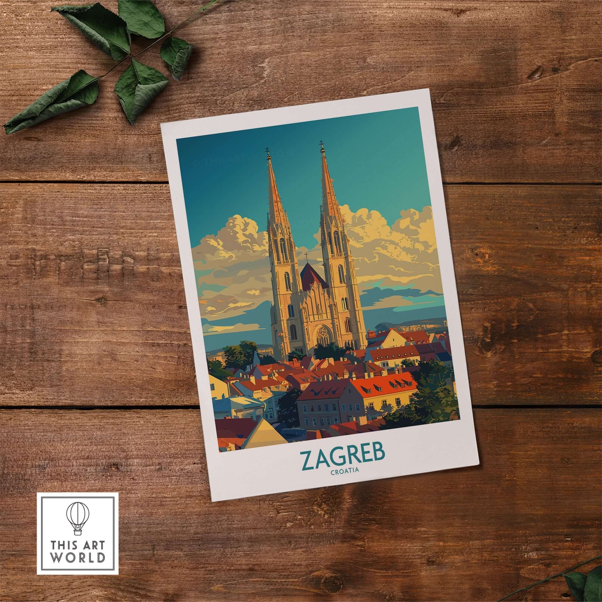 Zagreb Croatia Travel Print-This Art World