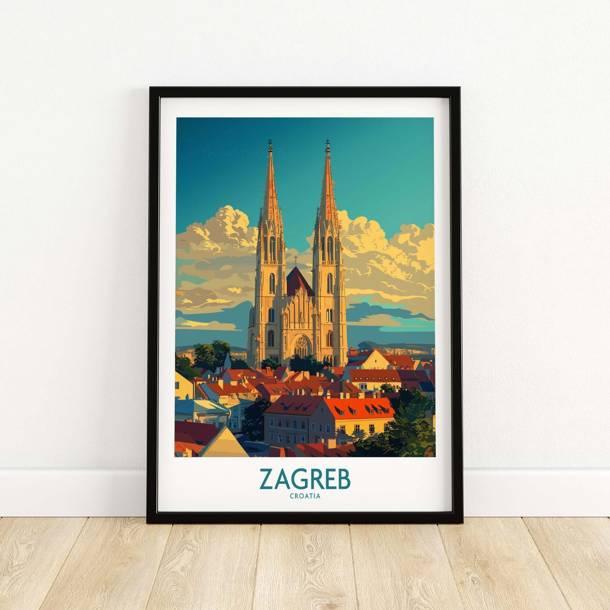 Zagreb Croatia Travel Print-This Art World
