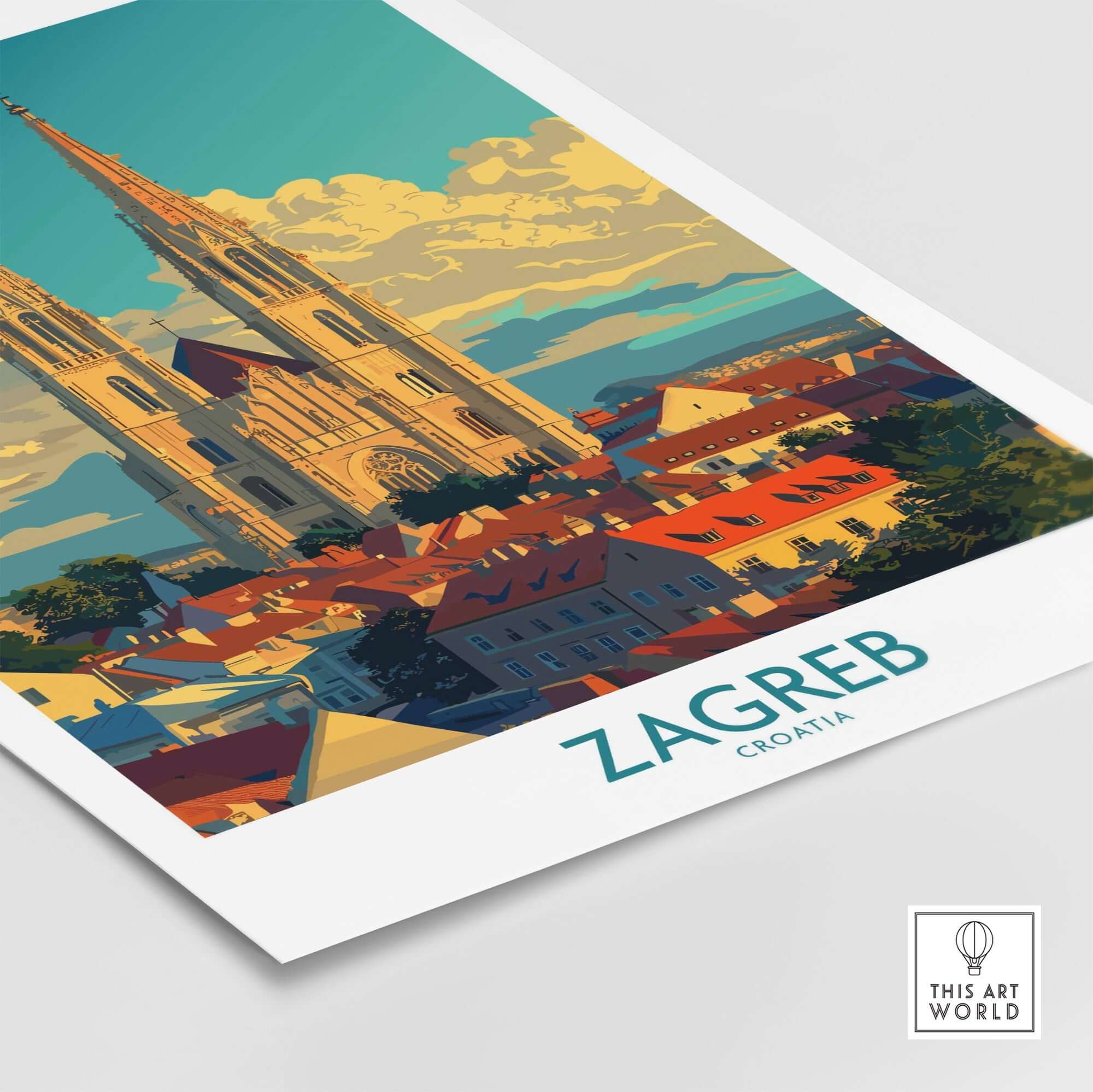 Zagreb Croatia Travel Print-This Art World