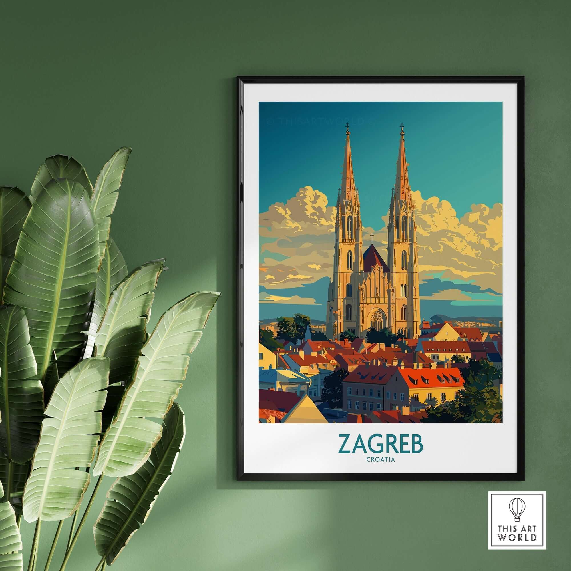 Zagreb Croatia Travel Print-This Art World
