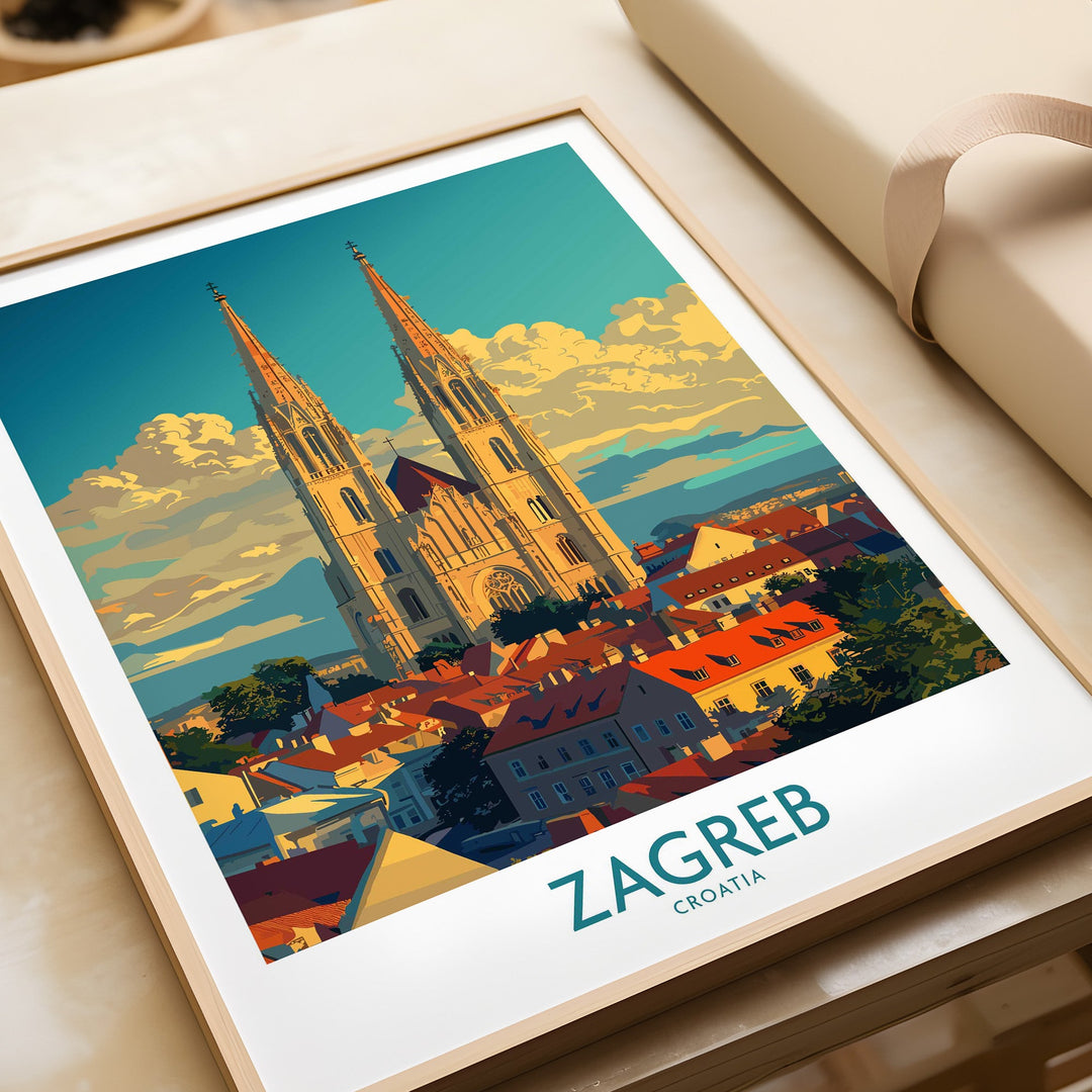 Zagreb Croatia Travel Print-This Art World