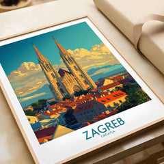 Zagreb Croatia Travel Print-This Art World