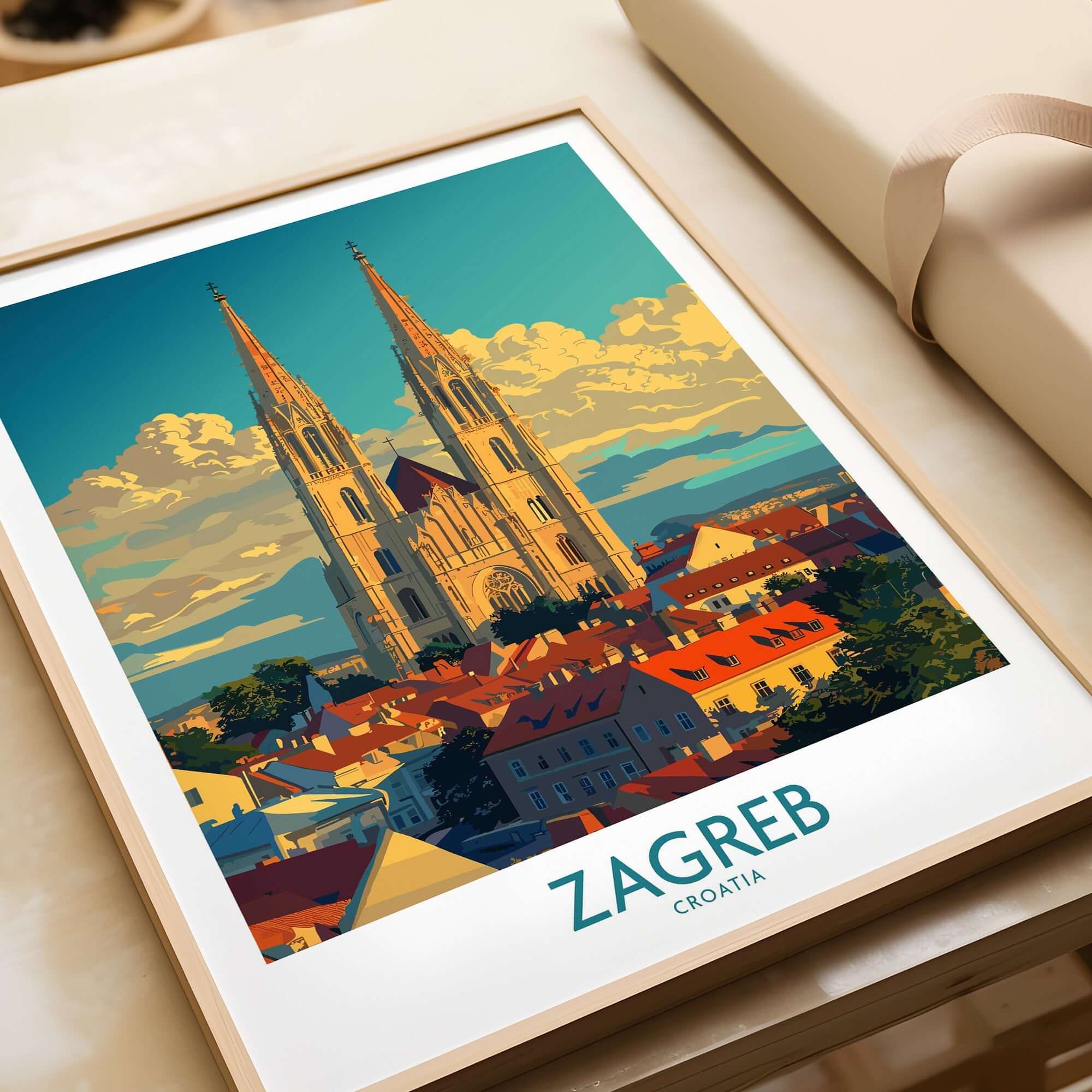Zagreb Croatia Travel Print-This Art World