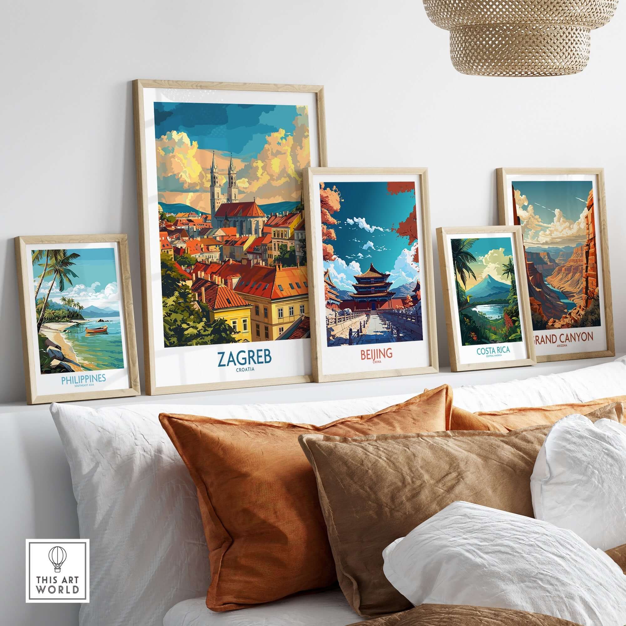 Zagreb Travel Poster - Croatia-This Art World