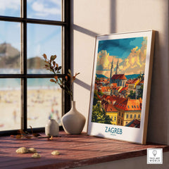 Zagreb Travel Poster - Croatia-This Art World