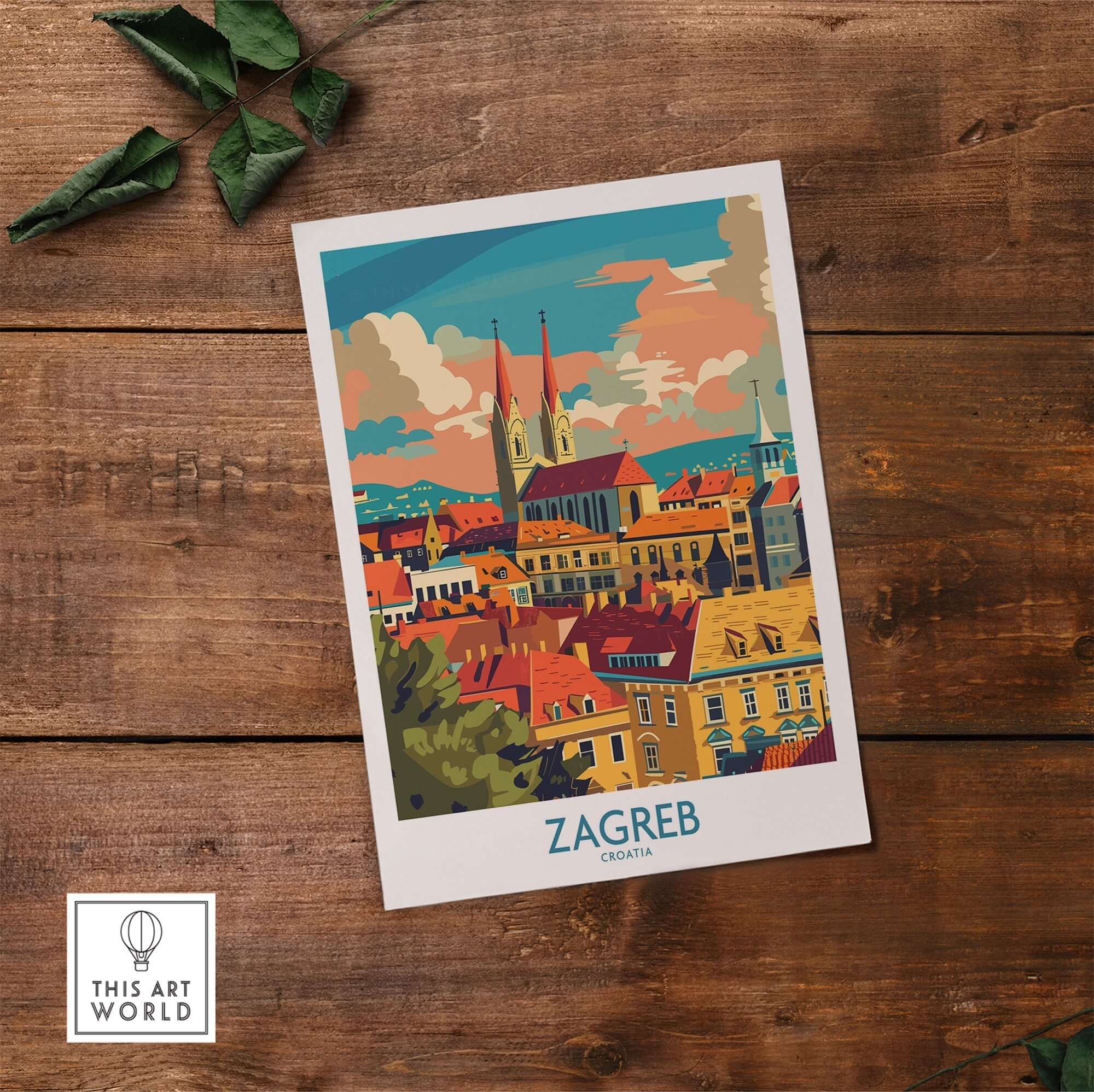 Zagreb Travel Print-This Art World