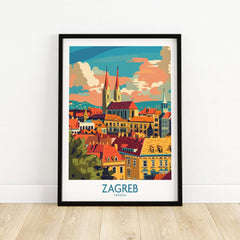 Zagreb Travel Print-This Art World