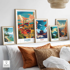 Zagreb Travel Print-This Art World