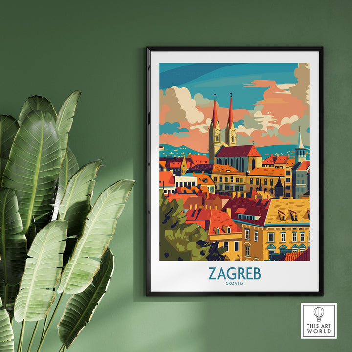 Zagreb Travel Print-This Art World