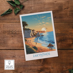 Zakynthos Print Greece part of our best collection or travel posters and prints - This Art World