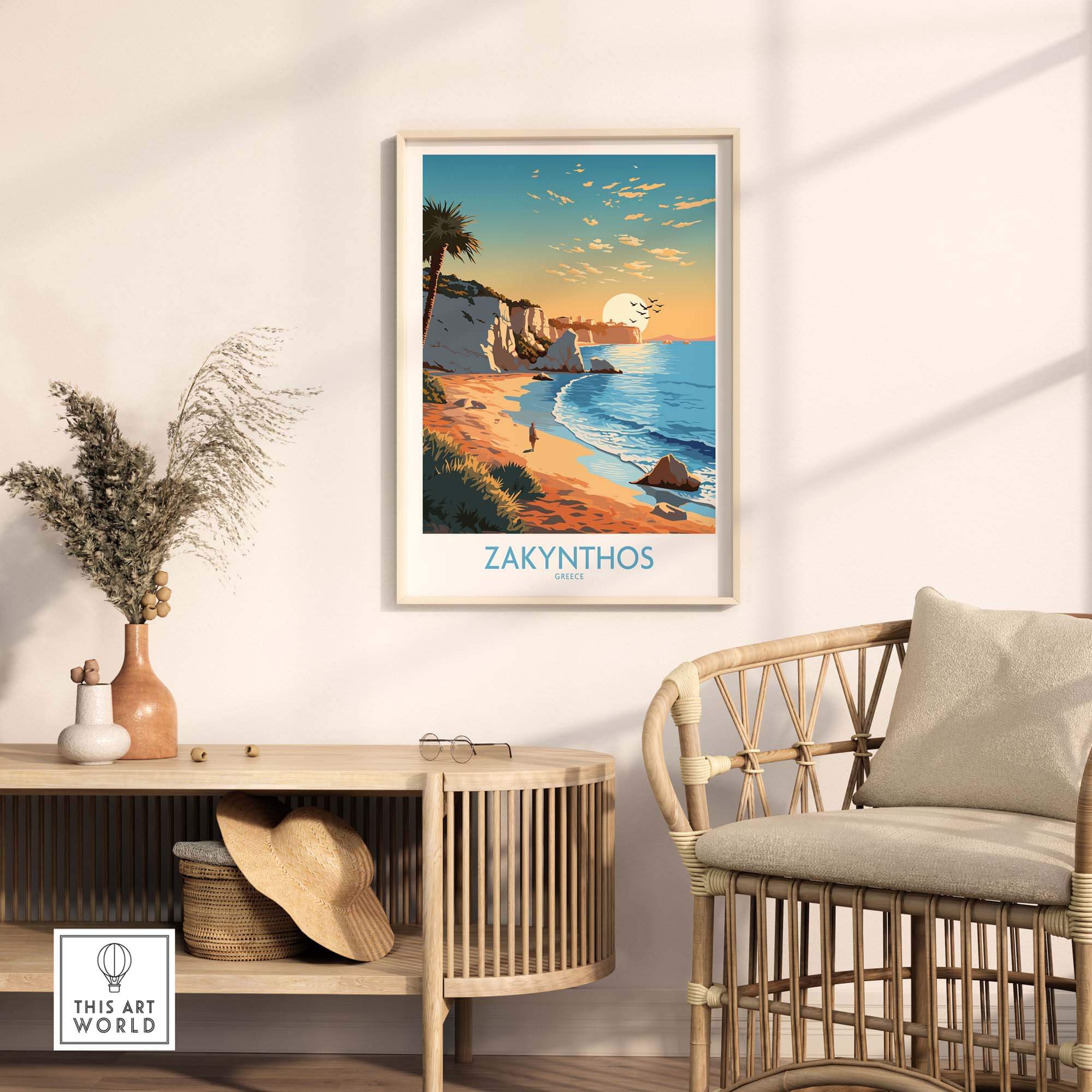 Zakynthos Print Greece part of our best collection or travel posters and prints - This Art World