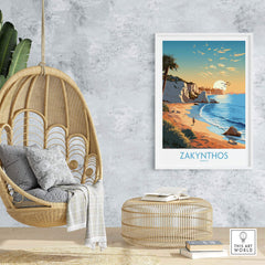 Zakynthos Print Greece part of our best collection or travel posters and prints - This Art World