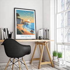 Zakynthos Print Greece part of our best collection or travel posters and prints - This Art World