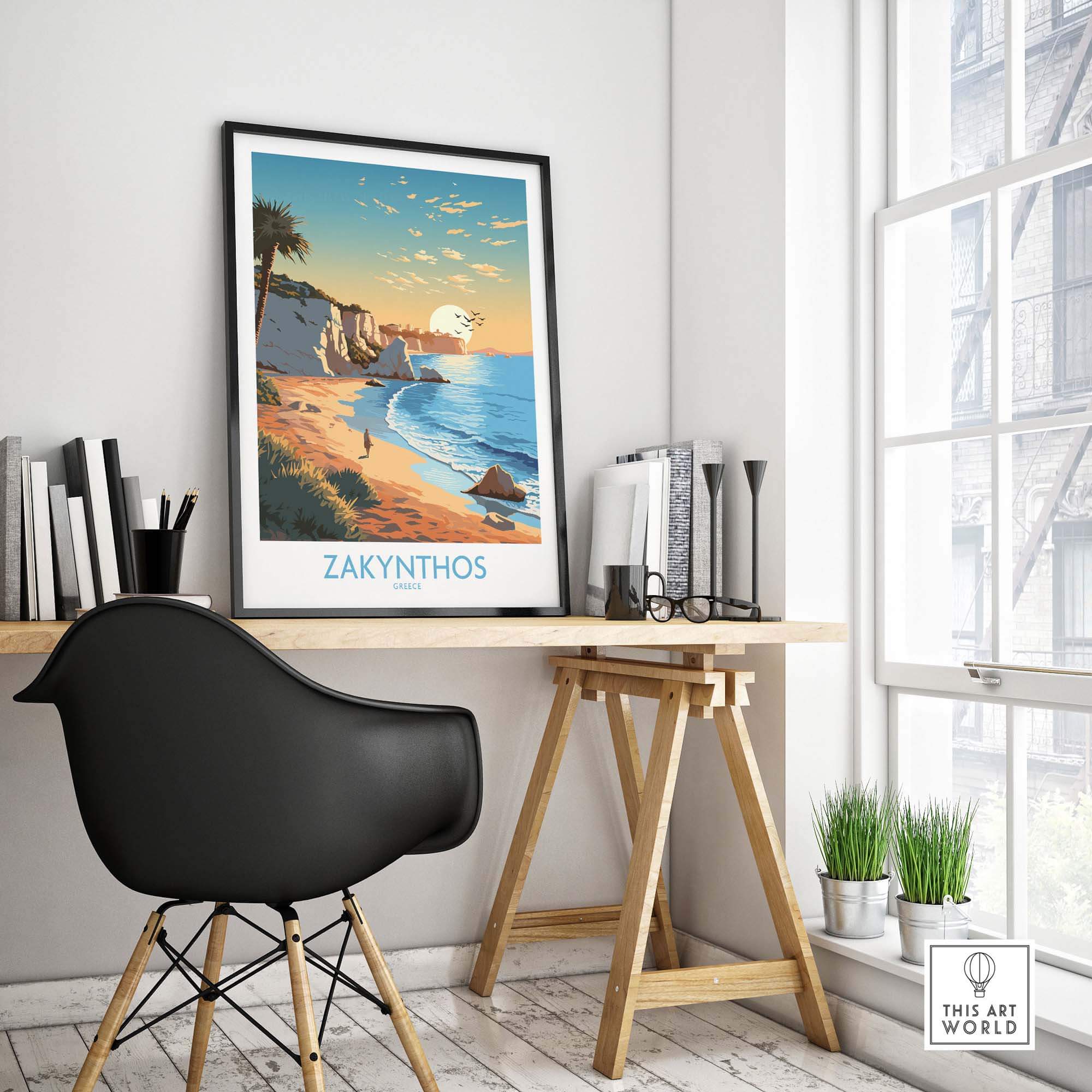 Zakynthos Print Greece part of our best collection or travel posters and prints - This Art World