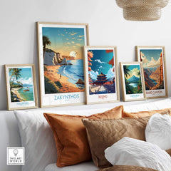 Zakynthos Print Greece part of our best collection or travel posters and prints - This Art World