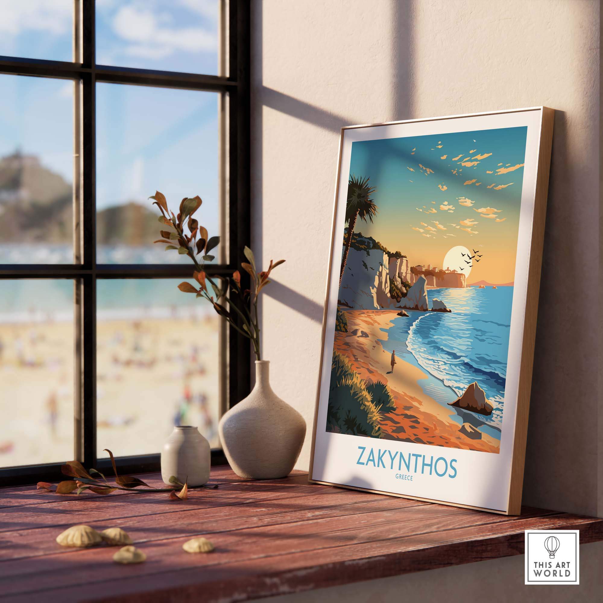 Zakynthos Print Greece part of our best collection or travel posters and prints - This Art World