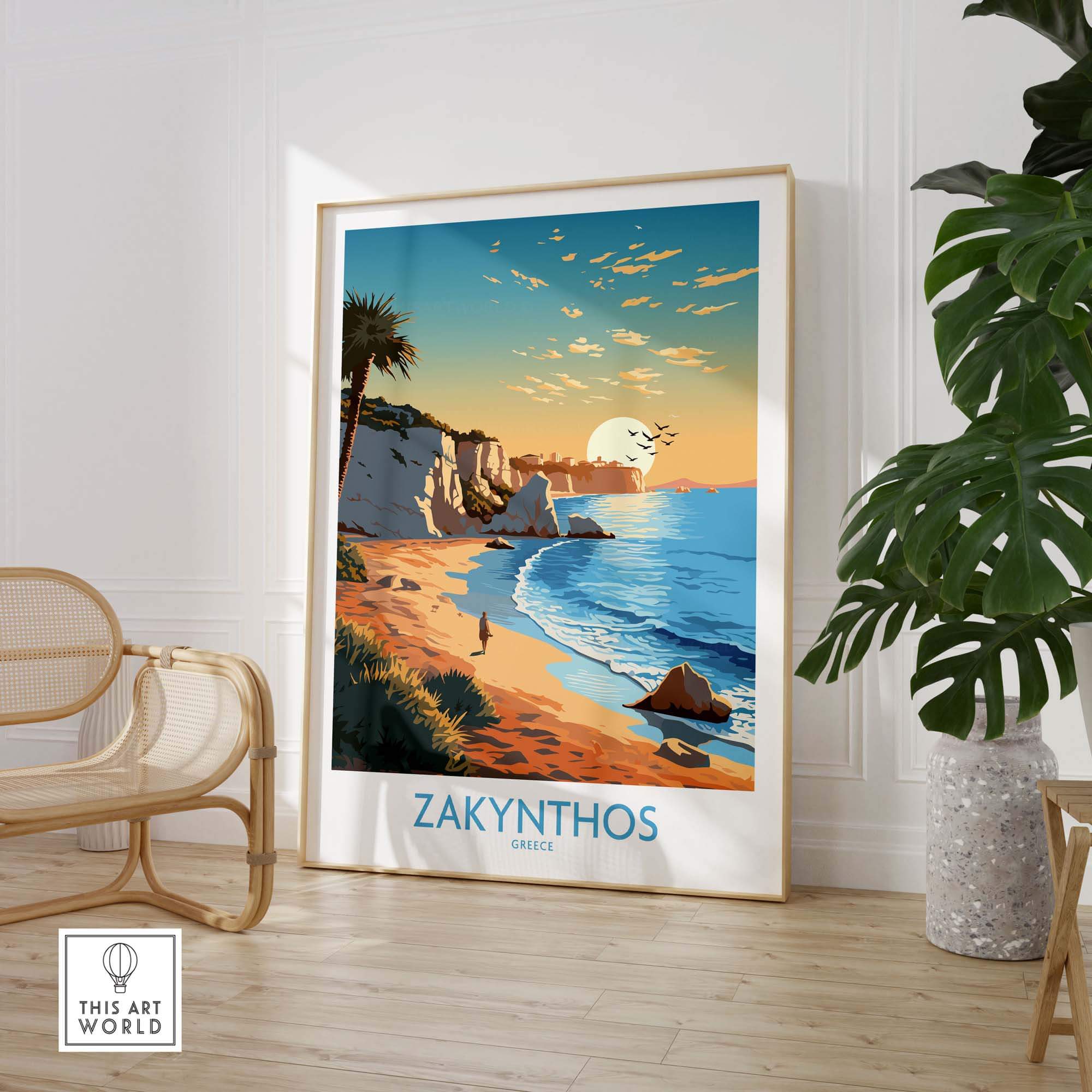 Zakynthos Print Greece part of our best collection or travel posters and prints - This Art World