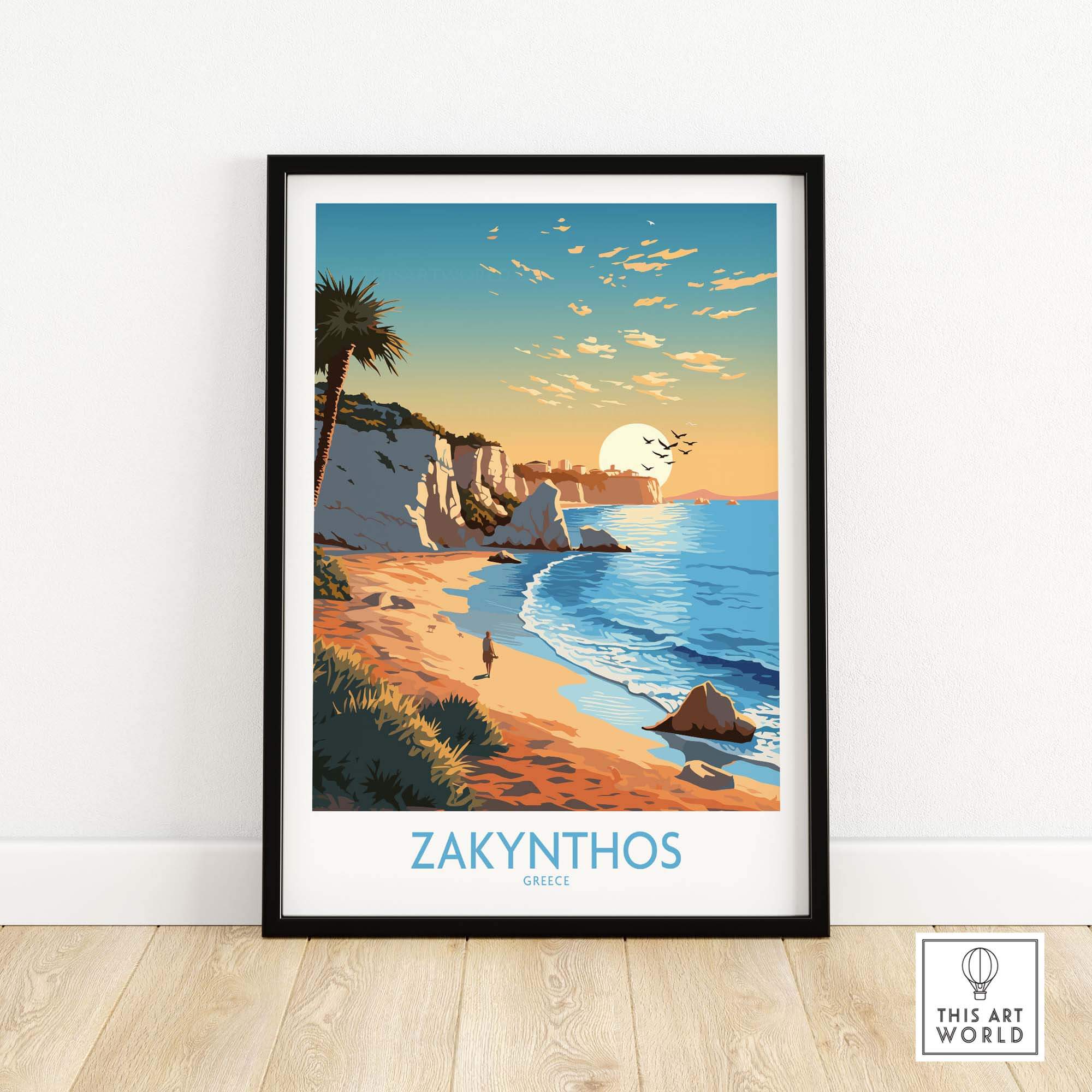 Zakynthos Print Greece part of our best collection or travel posters and prints - This Art World