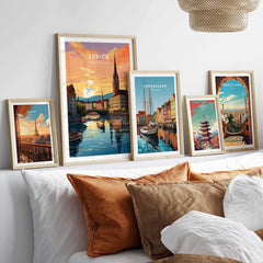 Zurich Poster part of our best collection or travel posters and prints - This Art World