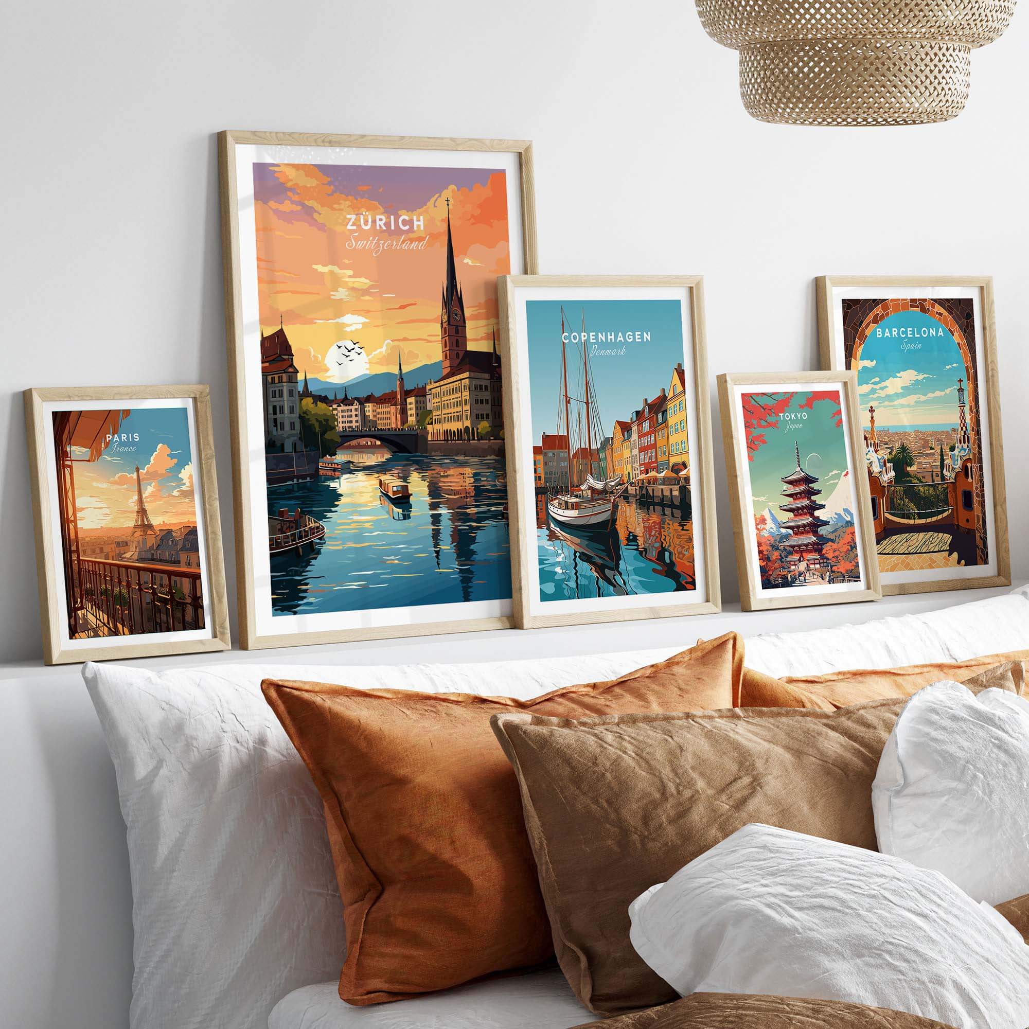 Zurich Poster part of our best collection or travel posters and prints - This Art World