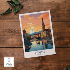 Zurich Print part of our best collection or travel posters and prints - This Art World