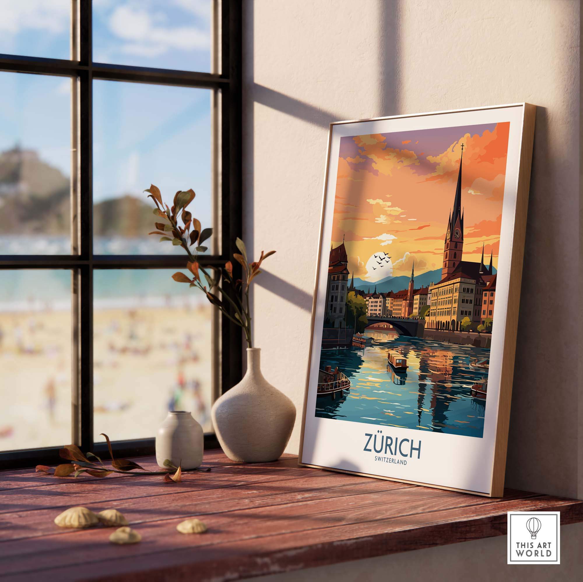 Zurich Print part of our best collection or travel posters and prints - This Art World