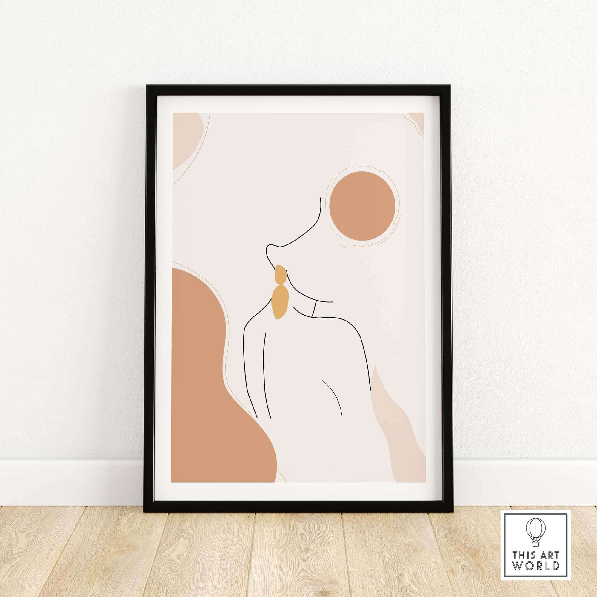 Abstract Female Outline Print by This Art World
