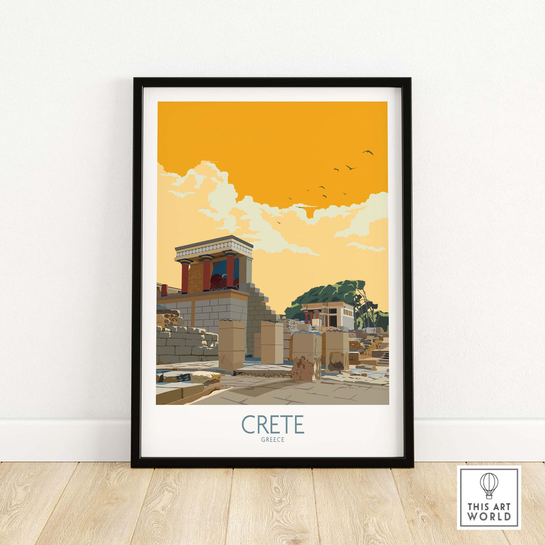 crete greece poster