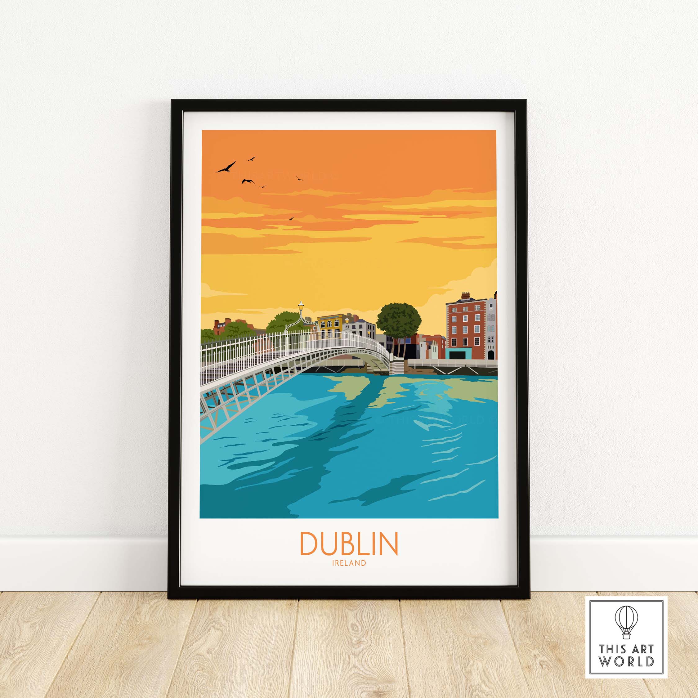 dublin print ireland poster