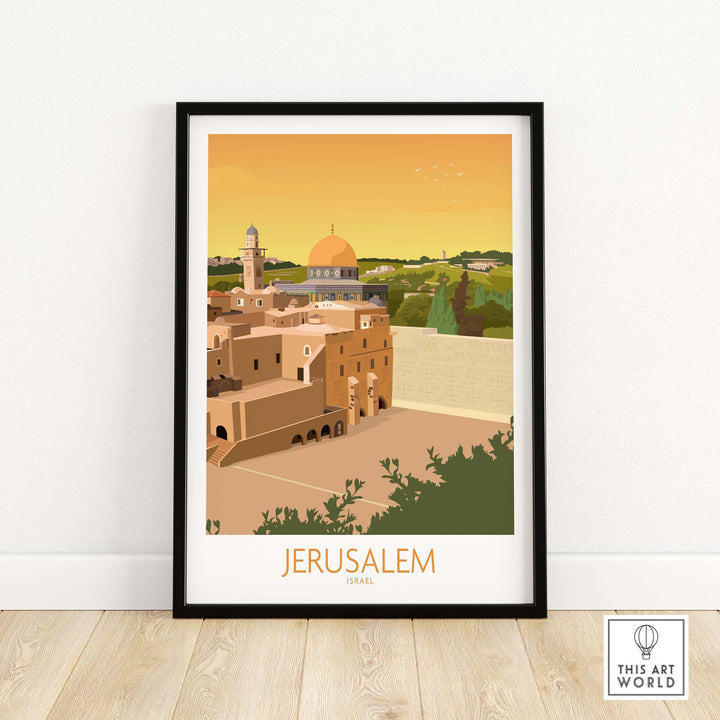 jerusalem wall art poster