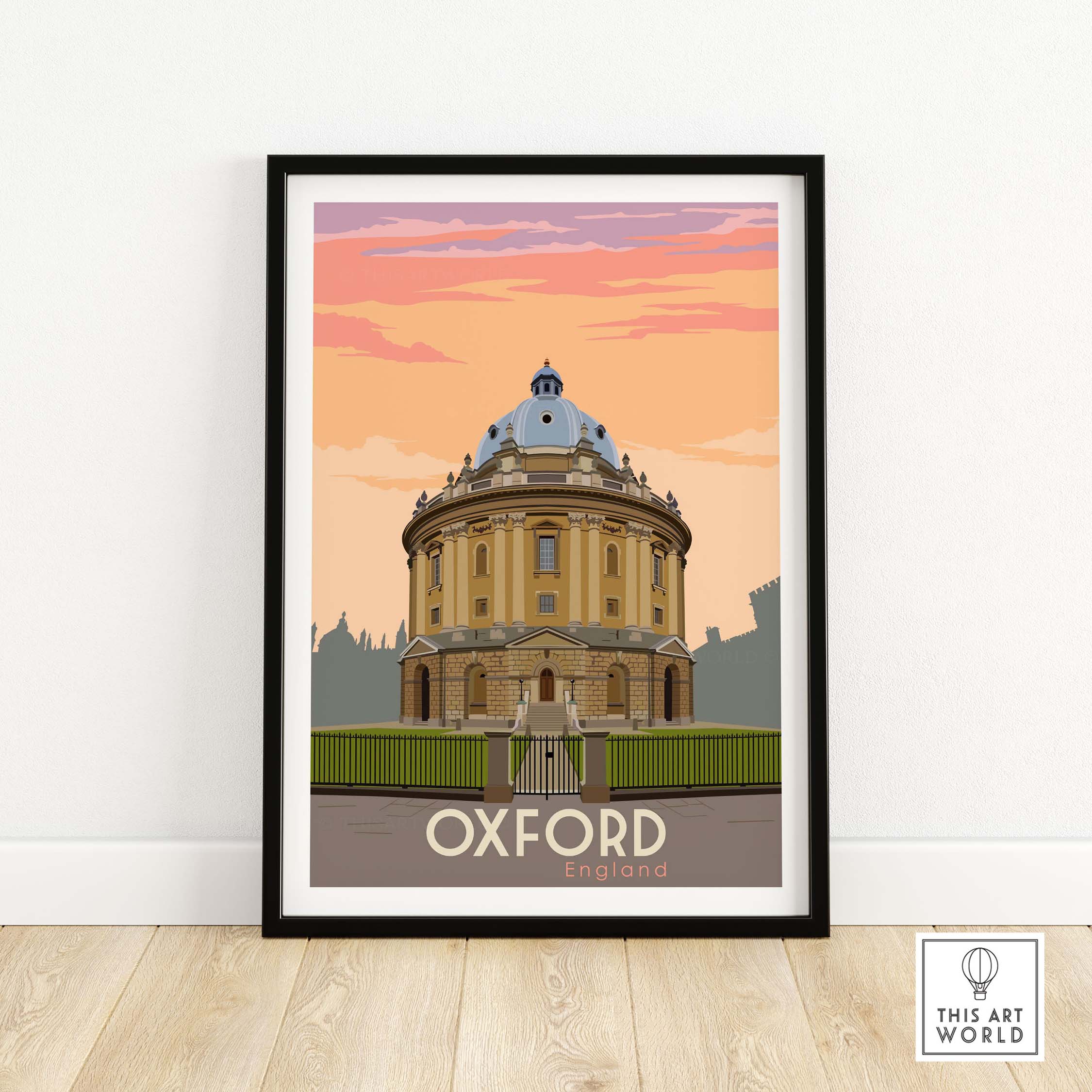 oxford print poster wall art