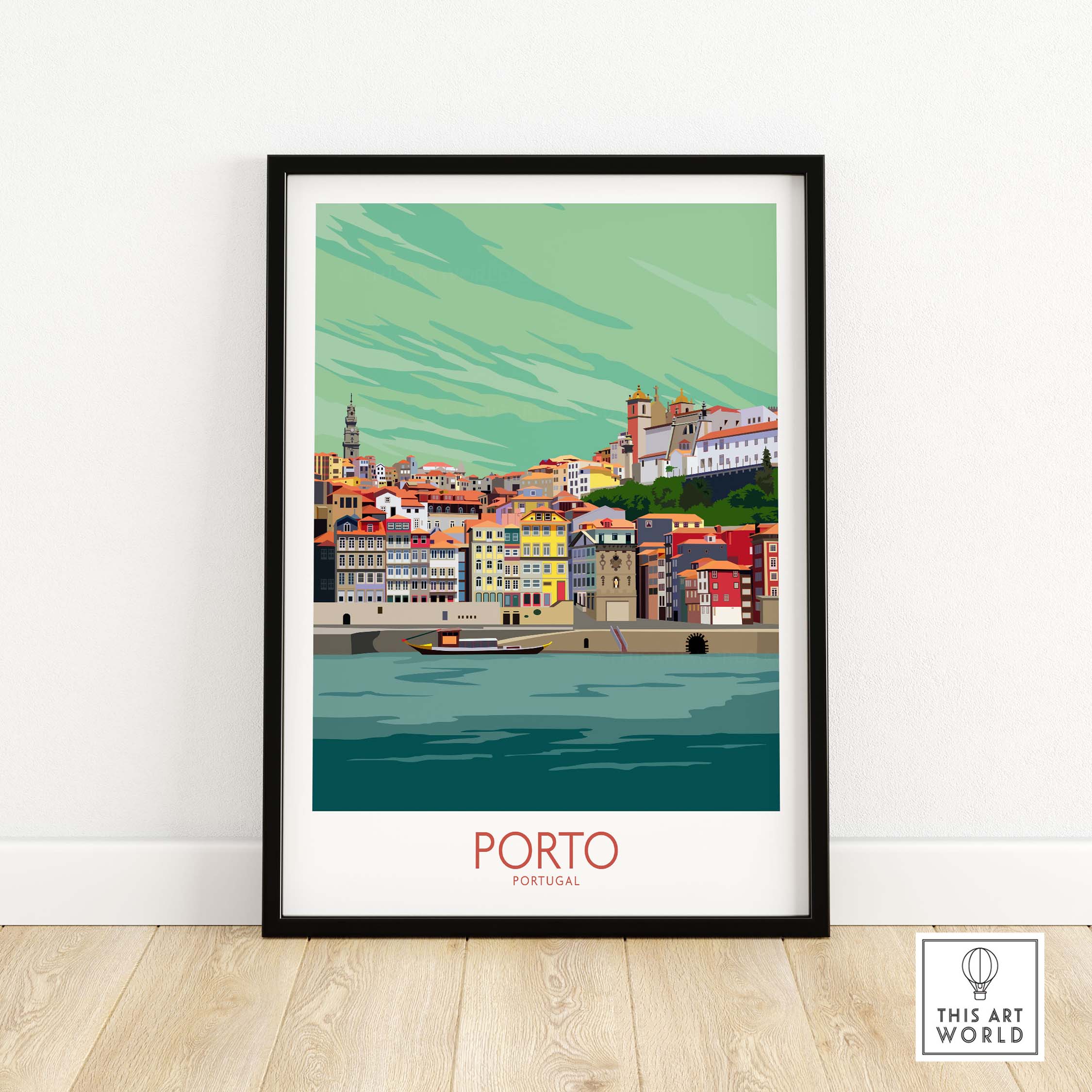 porto portugal travel poster