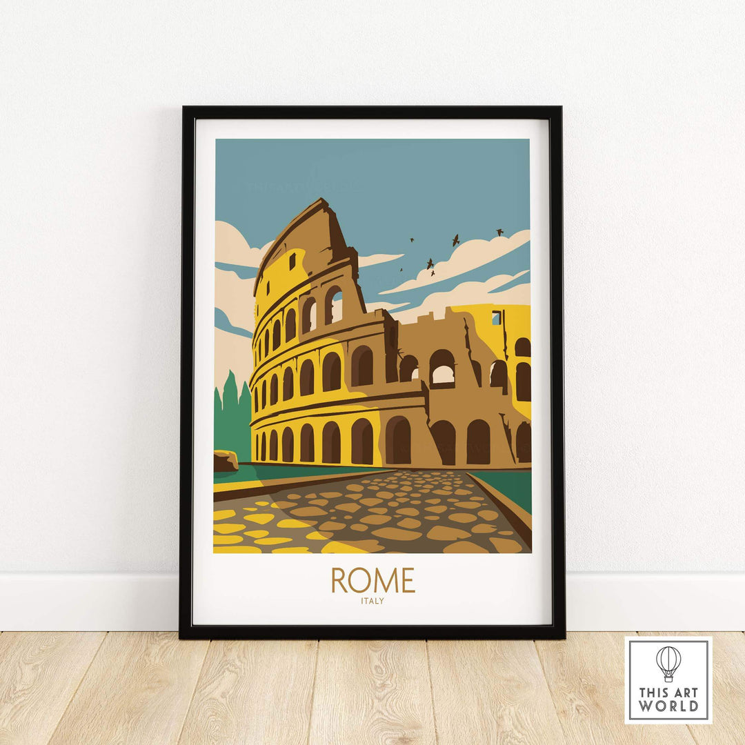 rome poster travel print