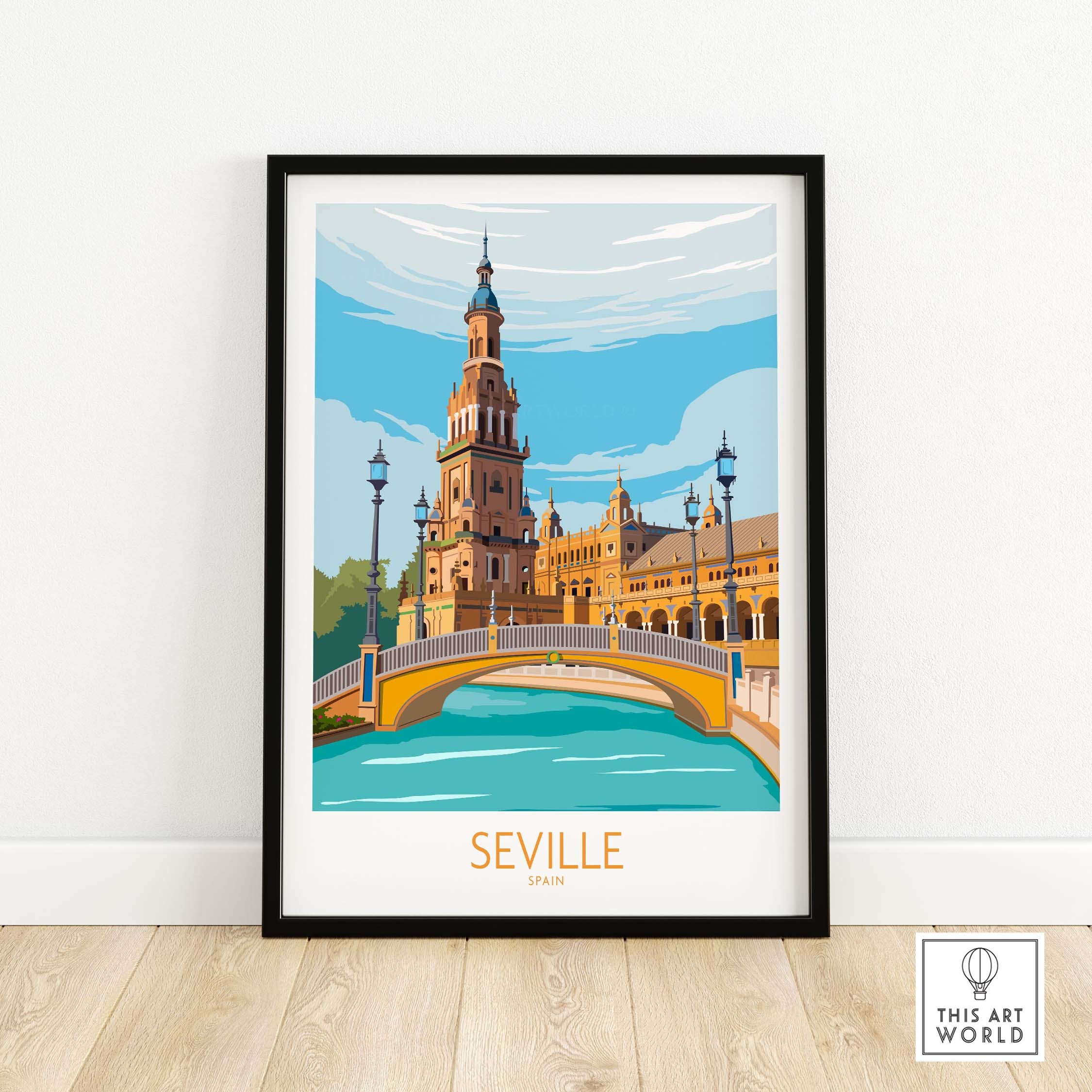 seville poster travel print