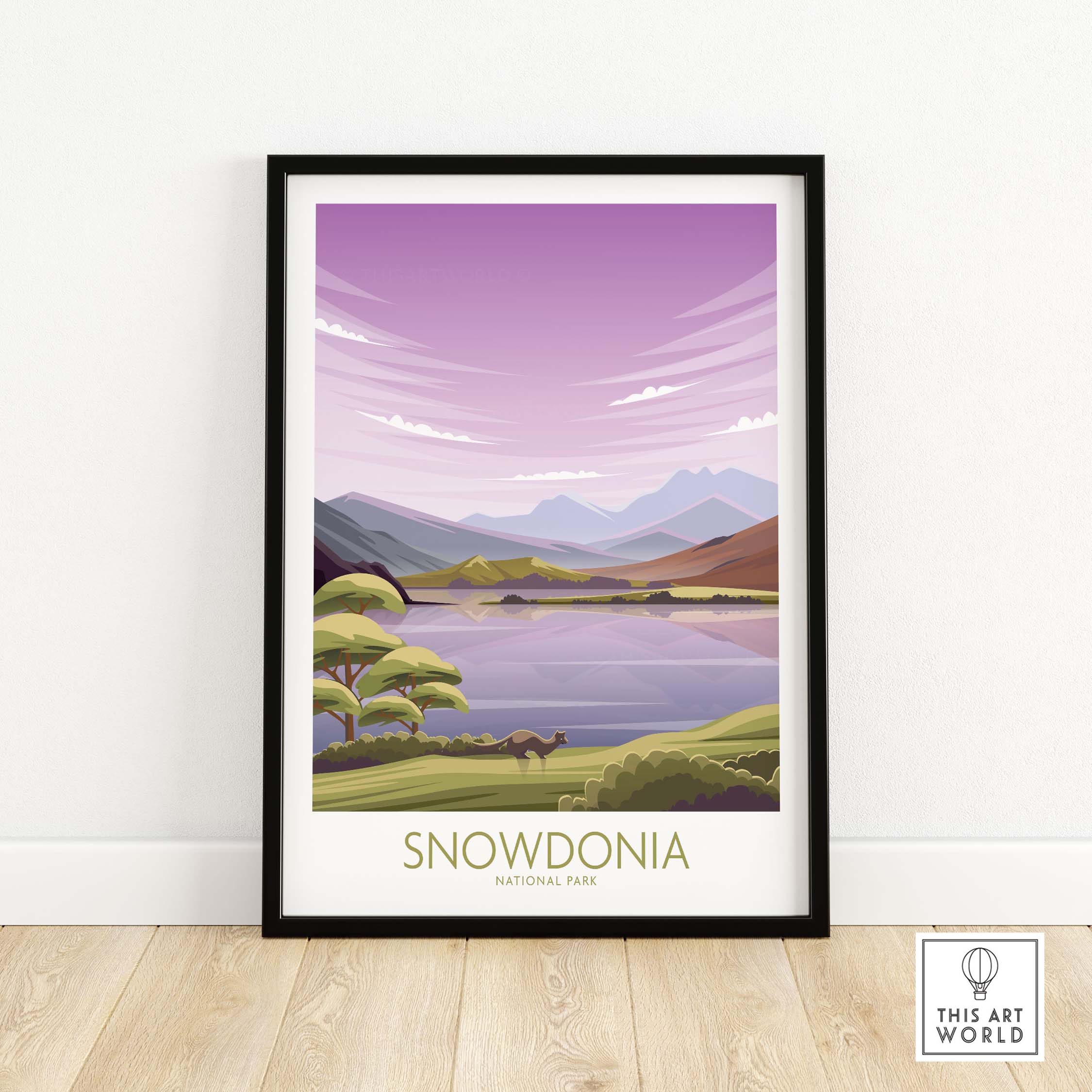snowdonia national park poster | art print