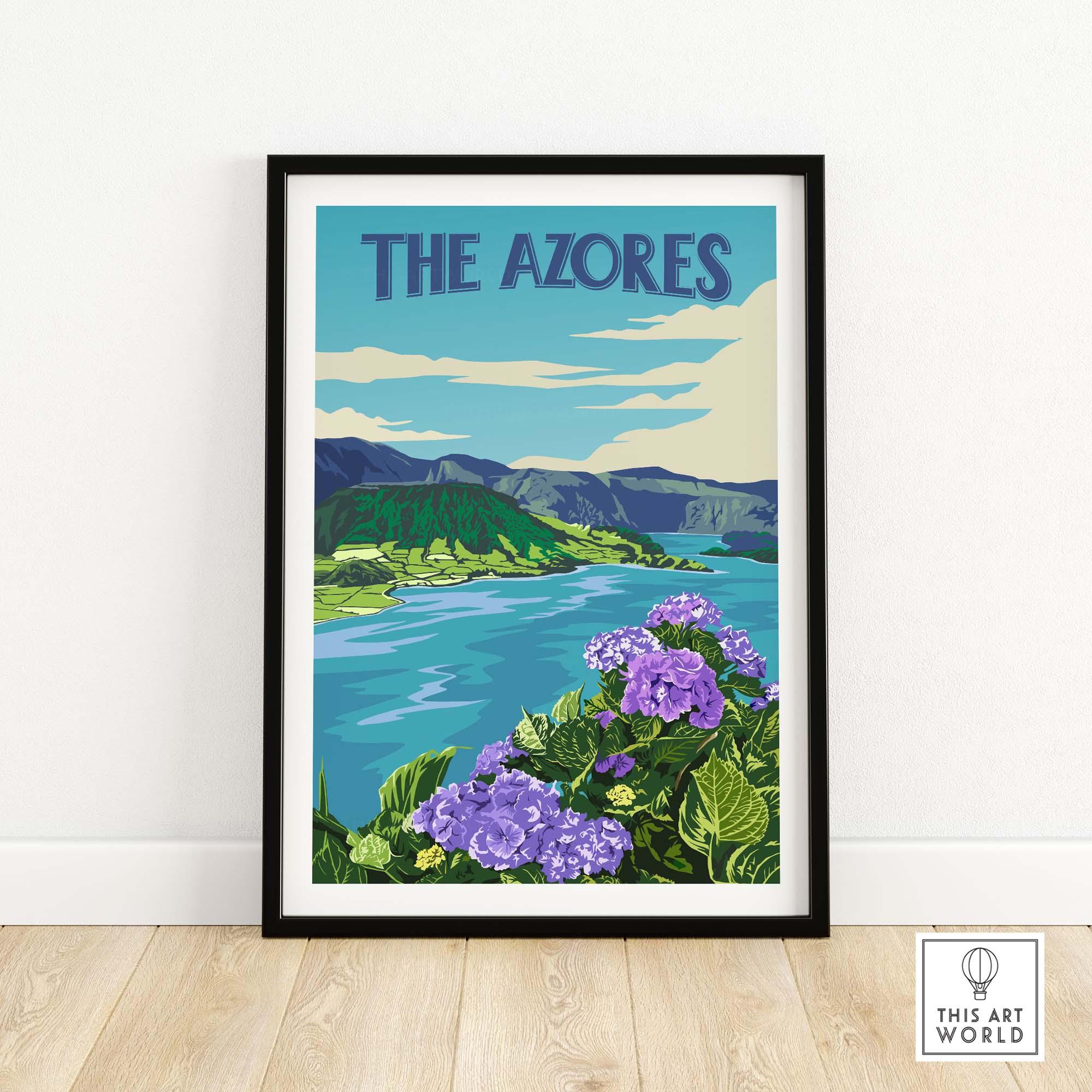 The Azores Travel Poster Print | Portugal – This Art World