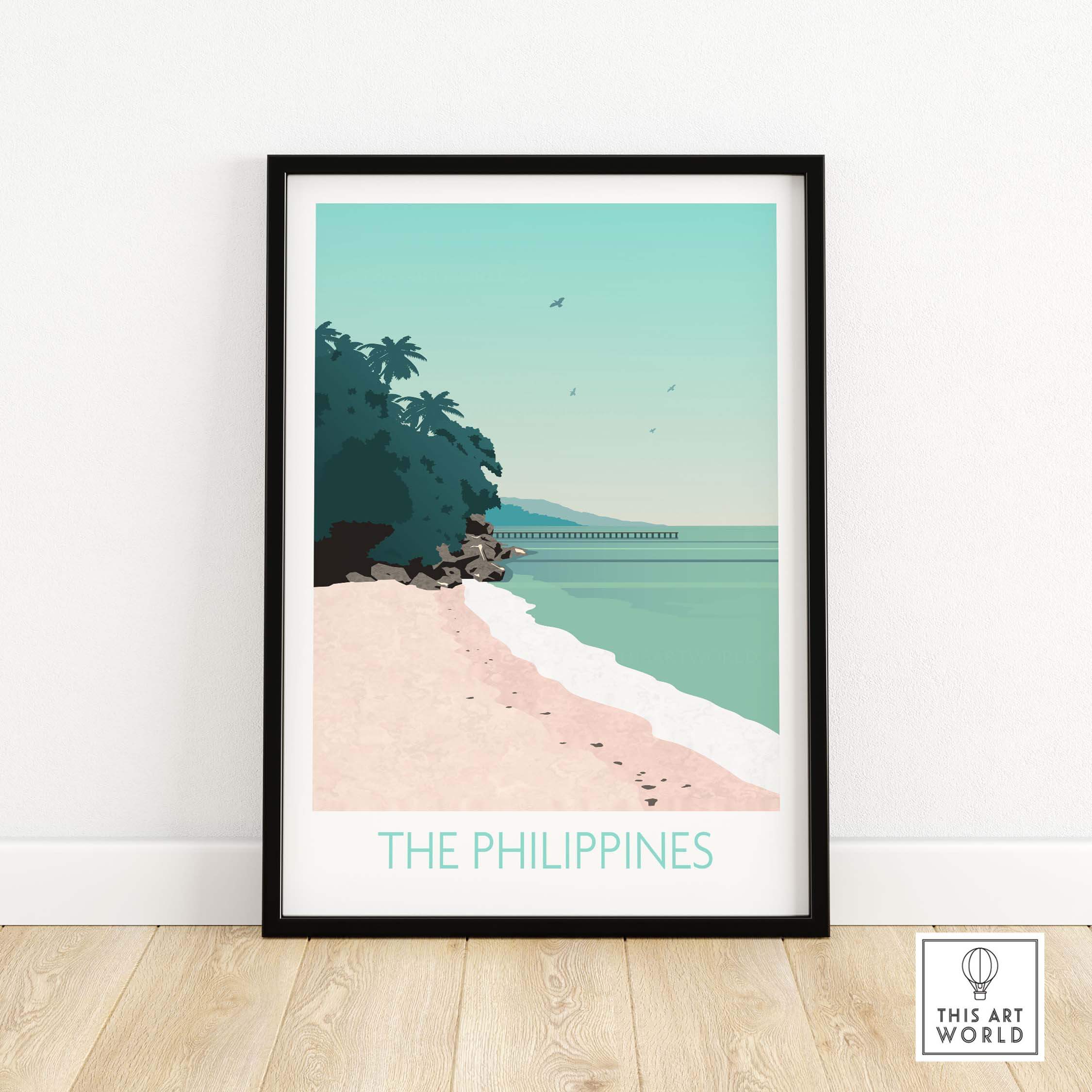 philippines print travel poster