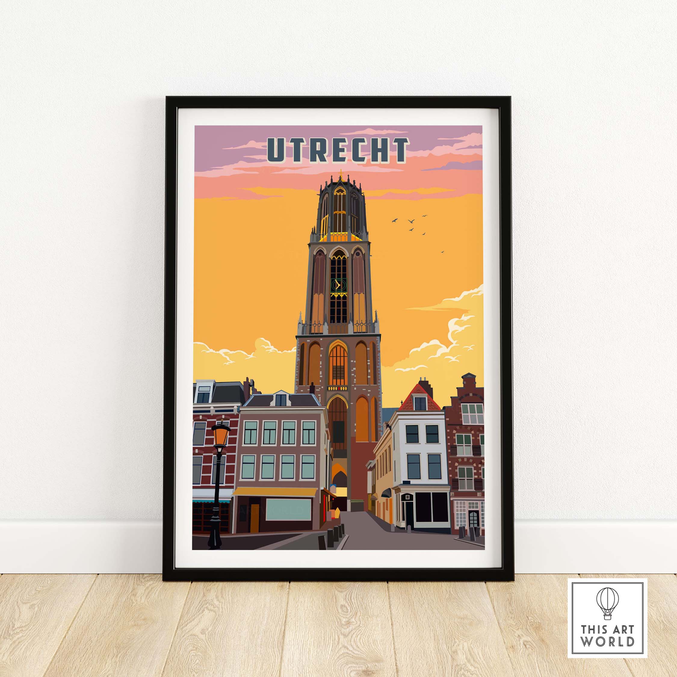 utrecht print | netherlands travel poster