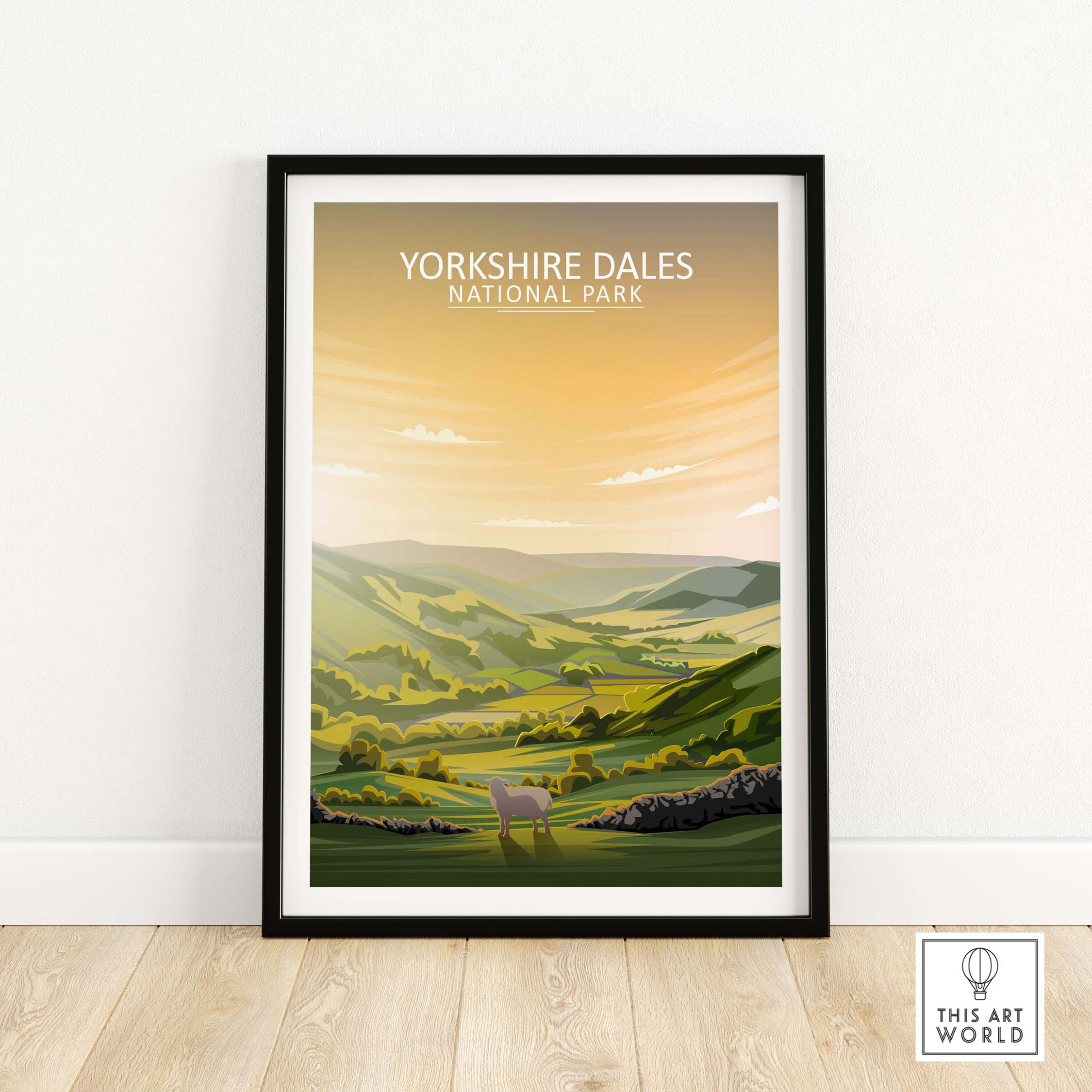 yorkshire dales poster | national park print