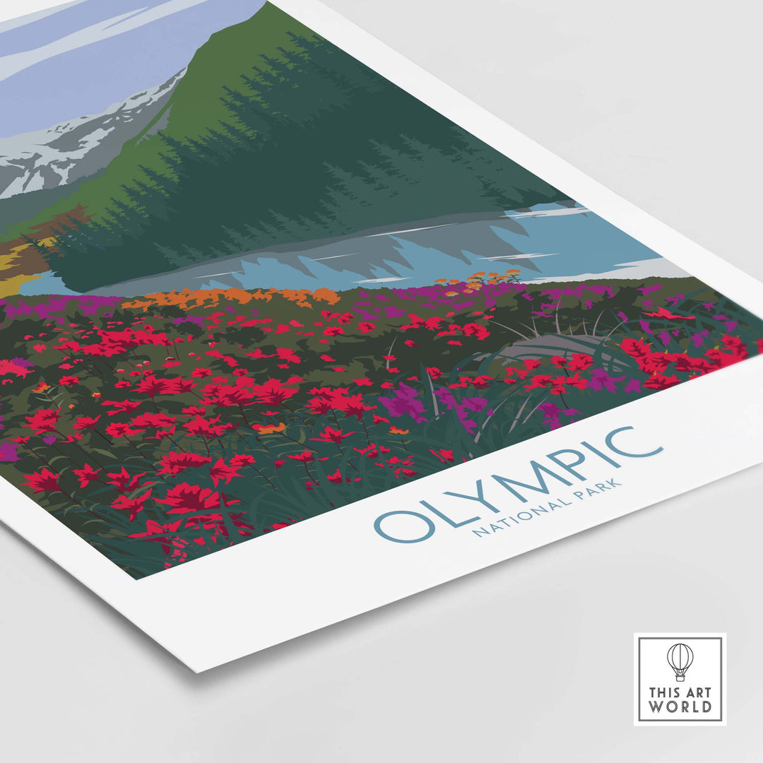 olympic national park poster | art print