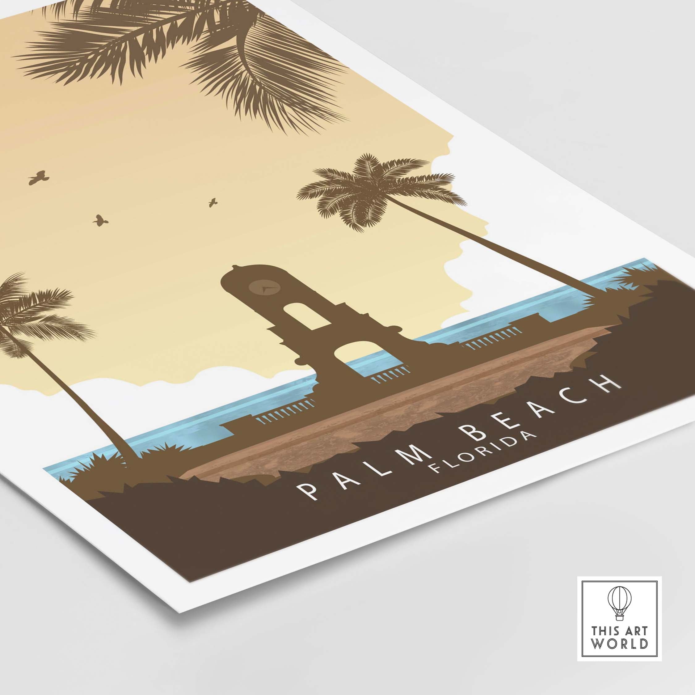 palm beach florida print