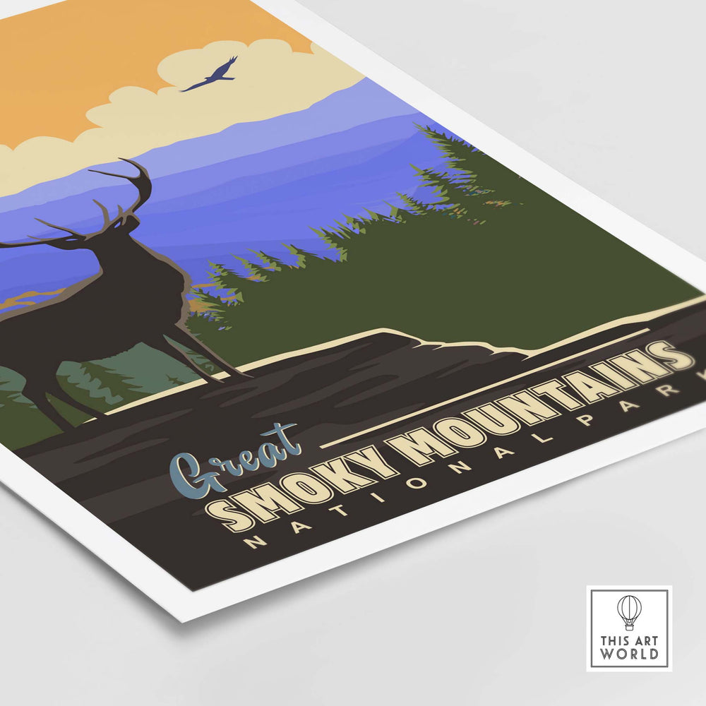 smoky mountains national park poster