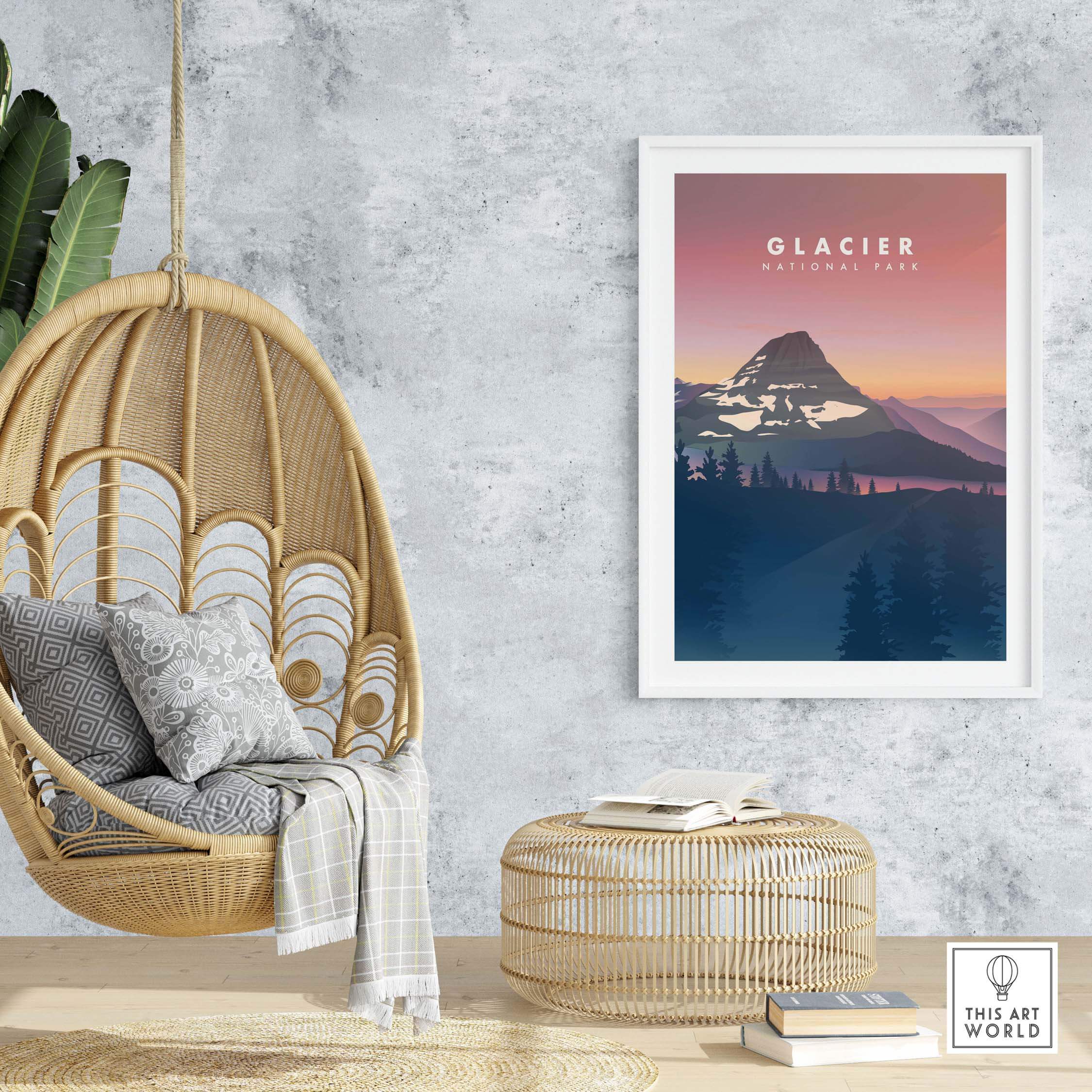 glacier national park art