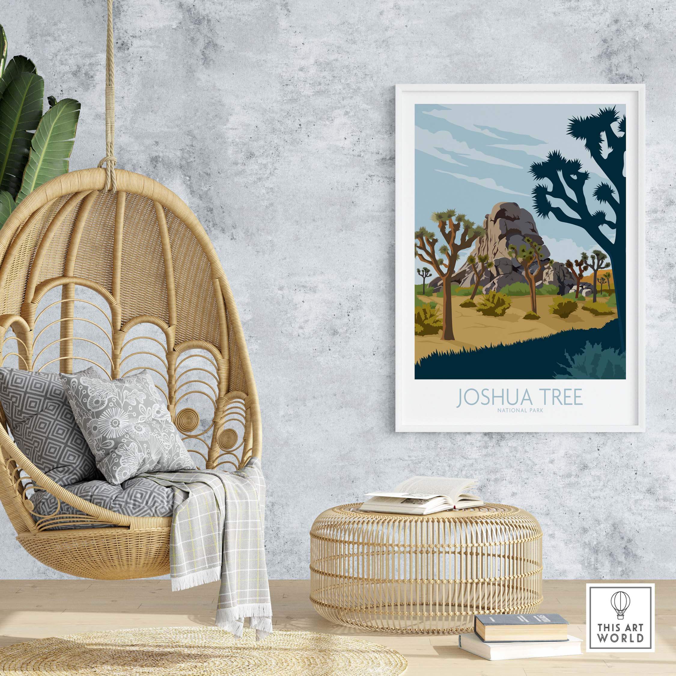 joshua tree park poster print