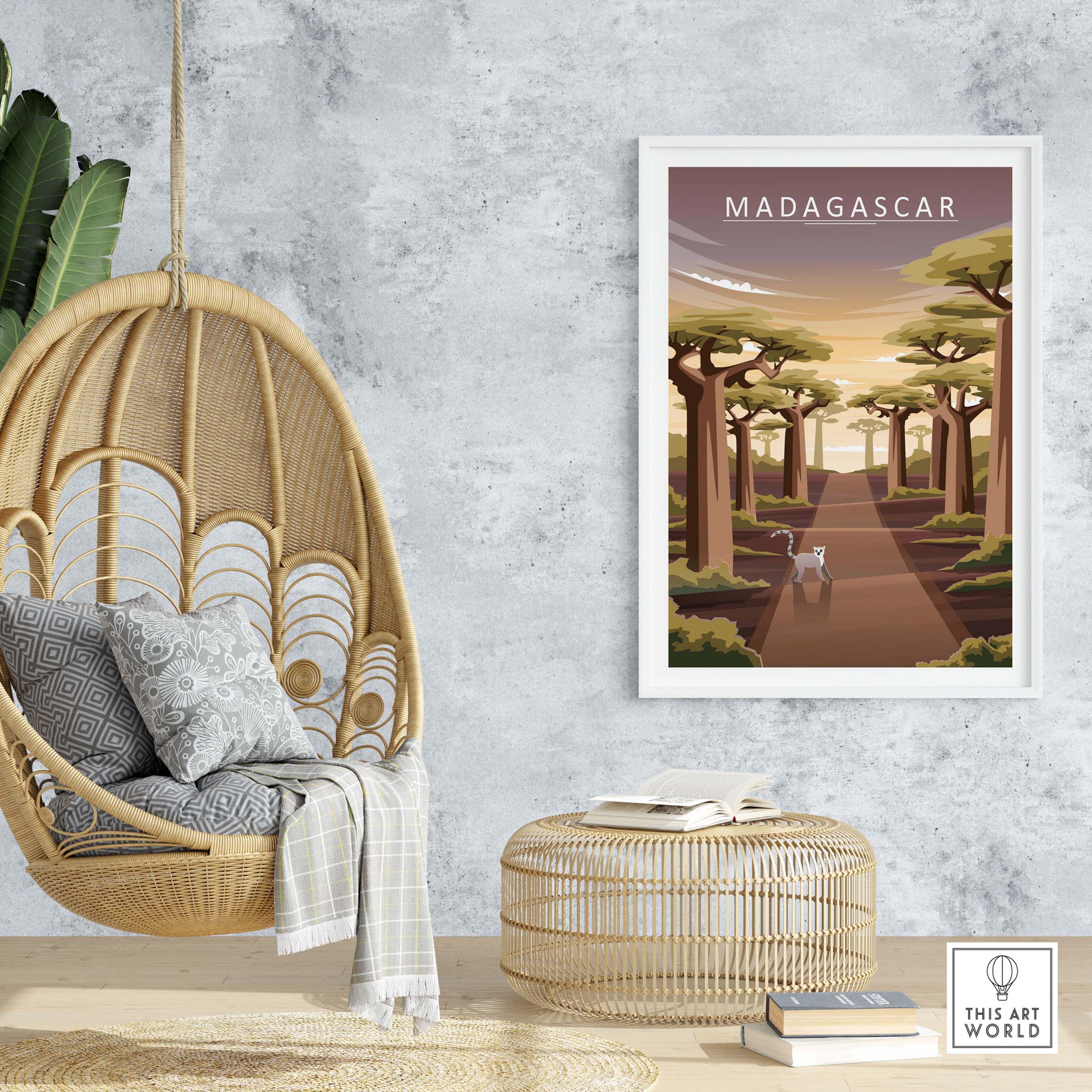 madagascar print | avenue of the baobabs poster