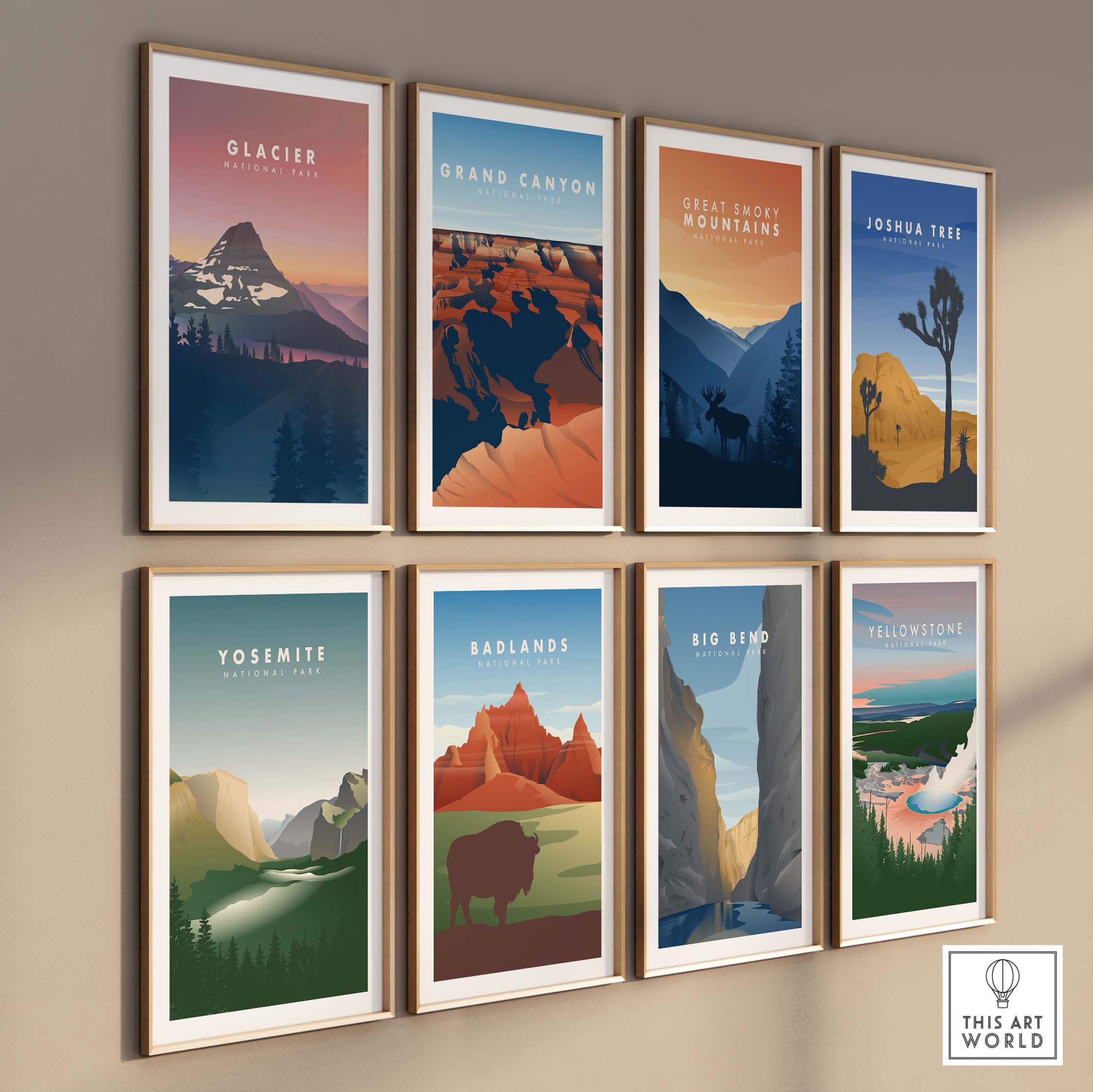 glacier national park art