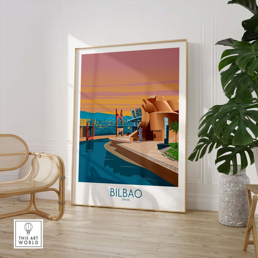 bilbao poster - spain print