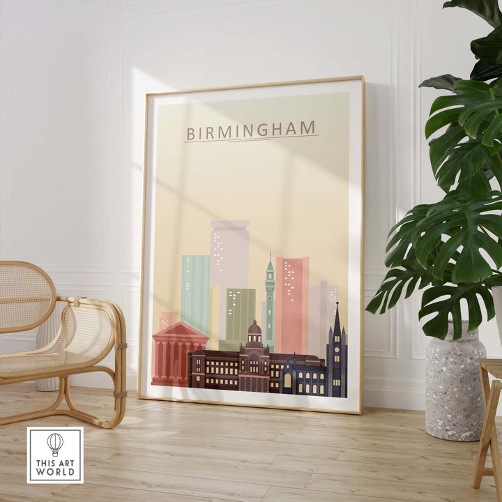 birmingham skyline print